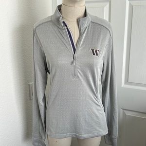 University of Washington 1/2 zip shirt